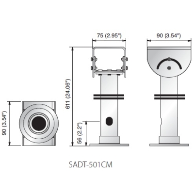 Крепление для фиксированной видеокамеры SADT-500CM/501CM 502CM