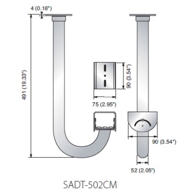Крепление для фиксированной видеокамеры SADT-500CM/501CM 502CM