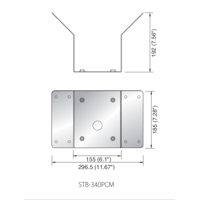 Адаптер для установки видеокамер на угол STB-340PCM