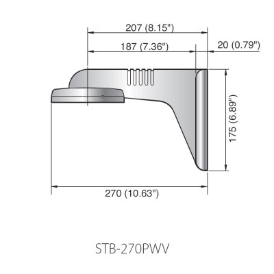Настенный кронштейн для монтажа STB-270PWV