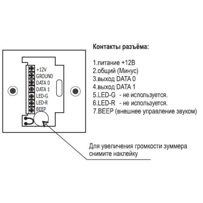 Антивандальный считыватель HID и EM Marine CP-Z Metal