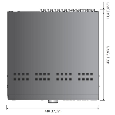 16-канальный видеорегистратор со стандартом сжатия H.264 SRD-1650DCP