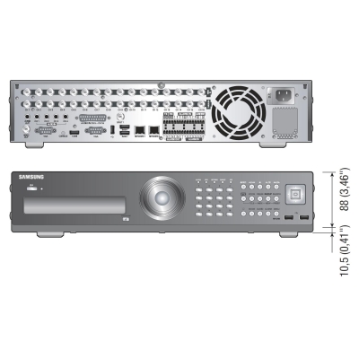 16-канальный видеорегистратор со стандартом сжатия H.264 SRD-1650DCP