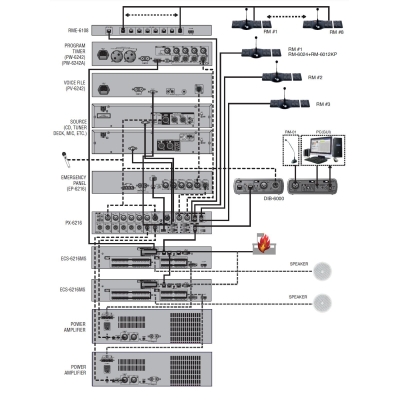 Блок расширения системы ECS-6216MS