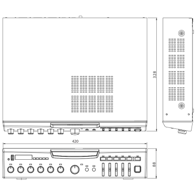Трансляционный усилитель с USB MA-212U